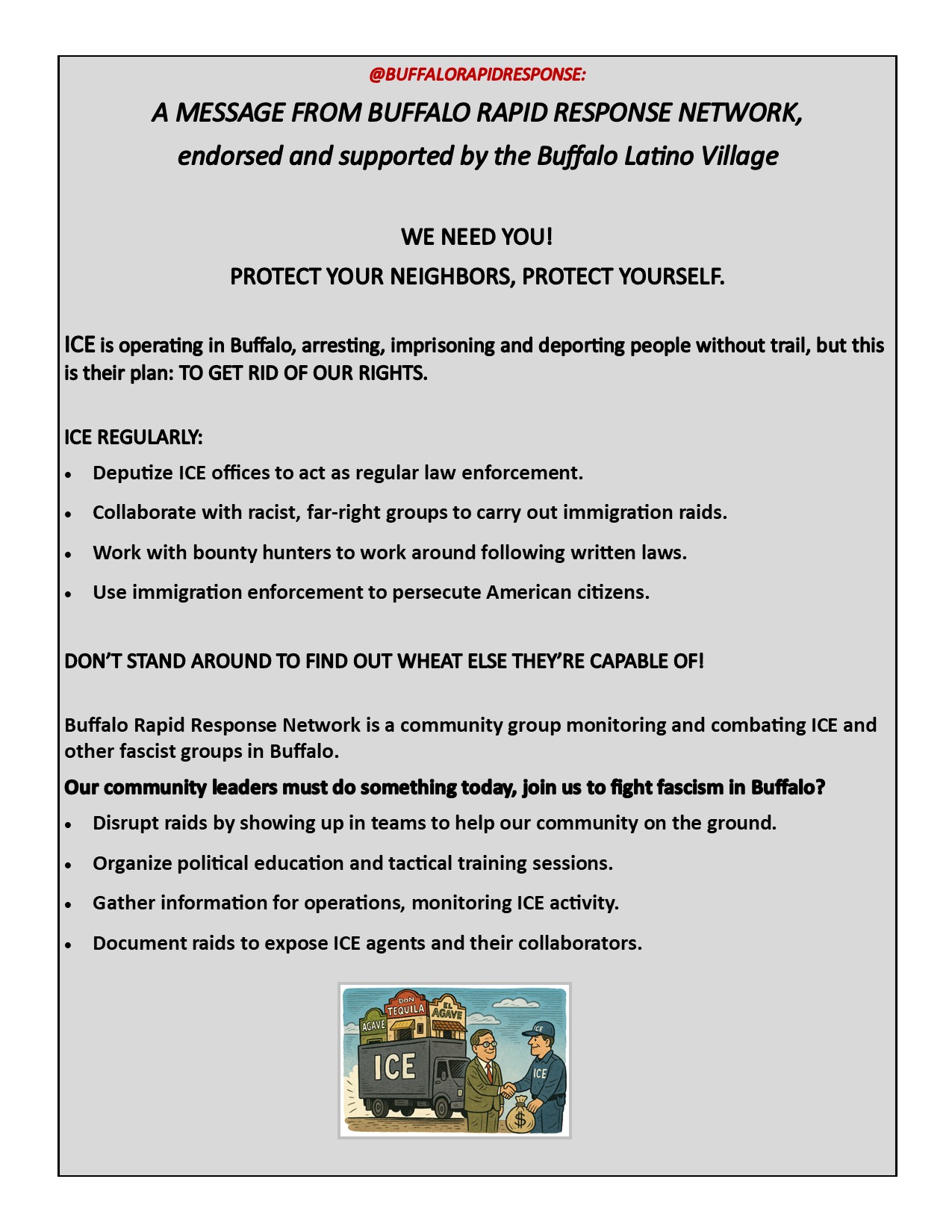 A MESSAGE FROM BUFFALO RAPID RESPONSE NETWORK